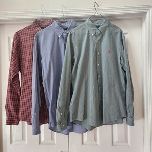3 Ralph Lauren Custom Fit Plaid Shirts